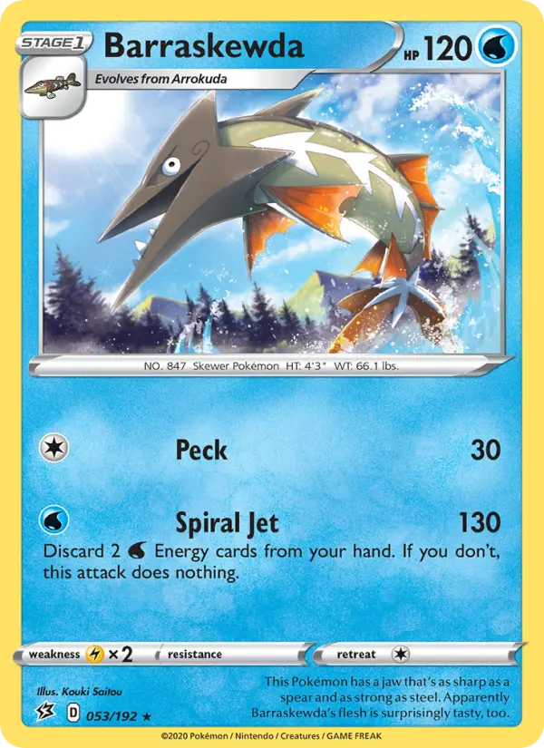 Barraskewda 53 Rebel Clash Pokesingles