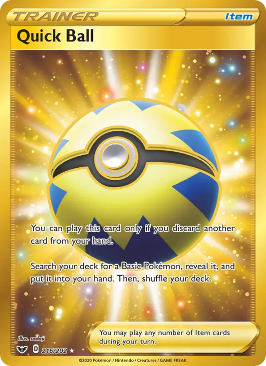 Quick Ball 216 Sword & Shield Pokesingles