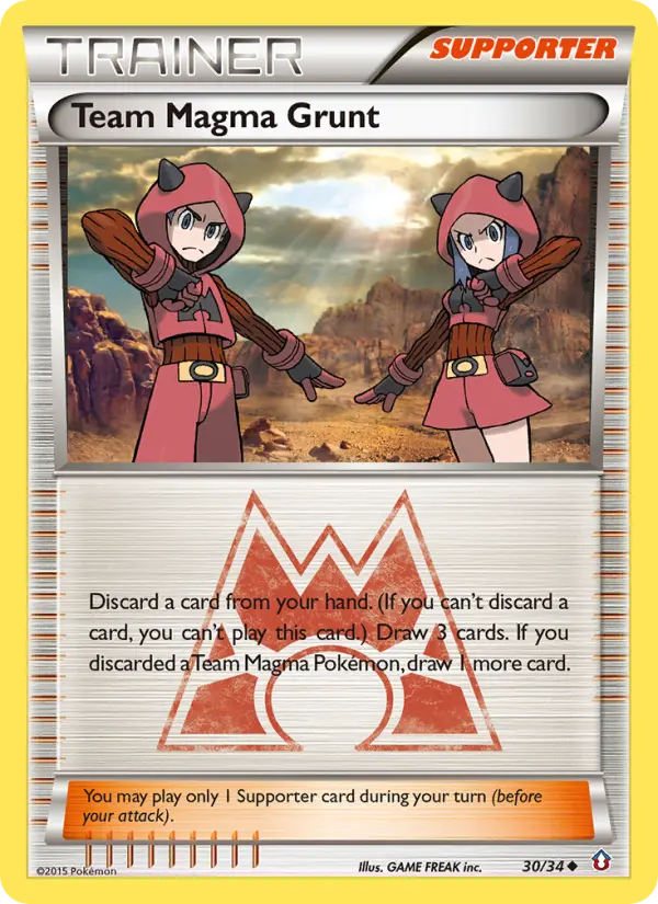Team Magma Grunt 30 Double Crisis Pokesingles