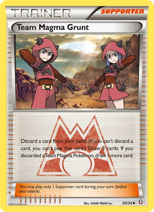 Team Magma Grunt 30 Double Crisis Pokesingles