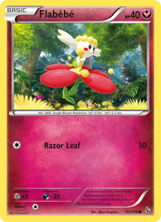 Flabébé 63 Flashfire Pokesingles