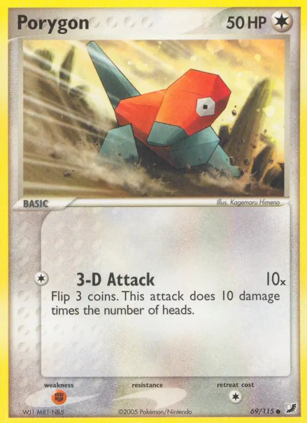 Porygon 69 Unseen Forces Pokesingles