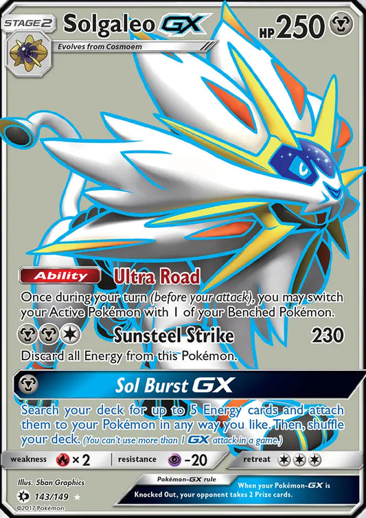 Solgaleo GX 143 Sun & Moon Pokesingles
