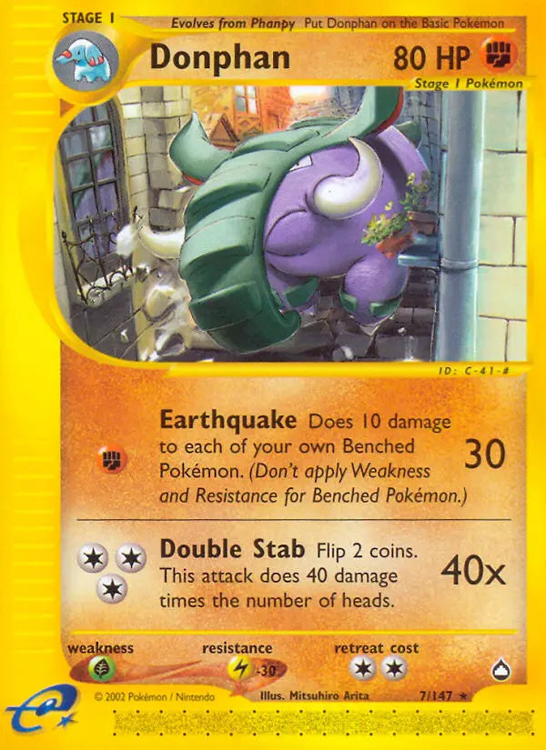 Donphan 7 Aquapolis Pokesingles