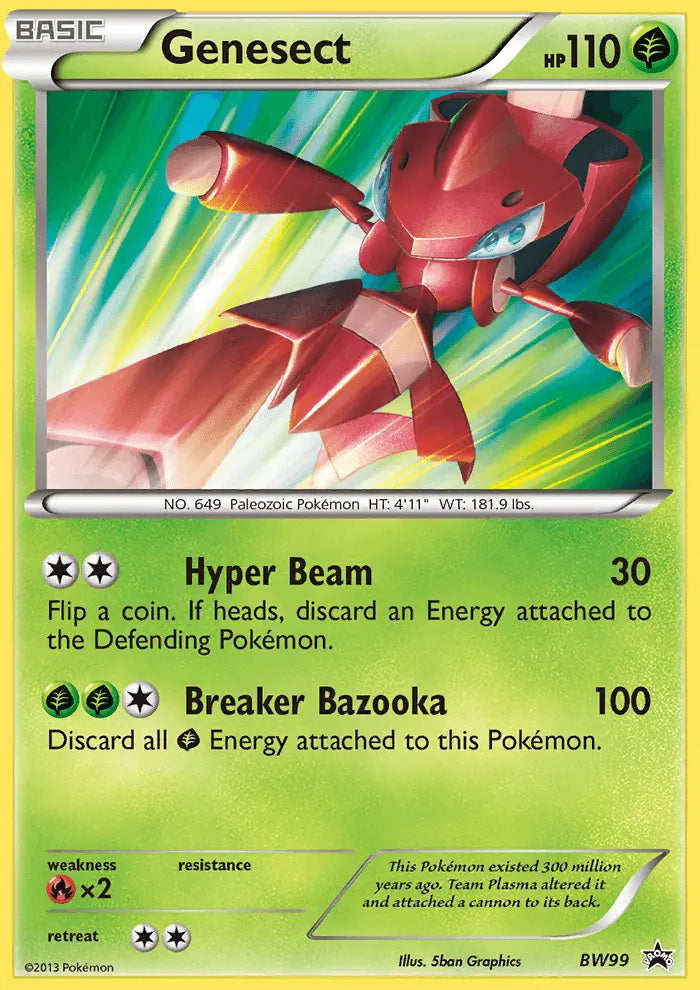 Genesect BW99 BW Black Star Promos Pokesingles