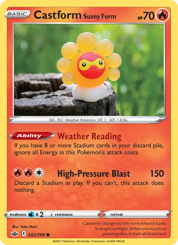 Castform Sunny Form 22 Chilling Reign Pokesingles