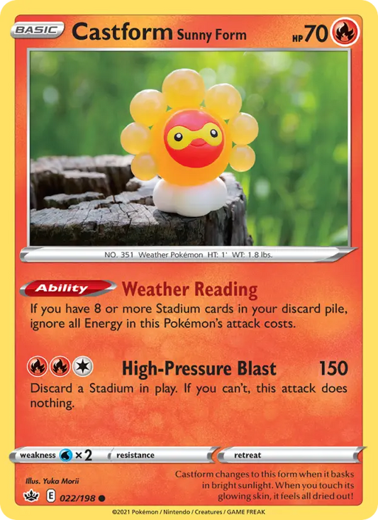 Castform Sunny Form 22 Chilling Reign Pokesingles