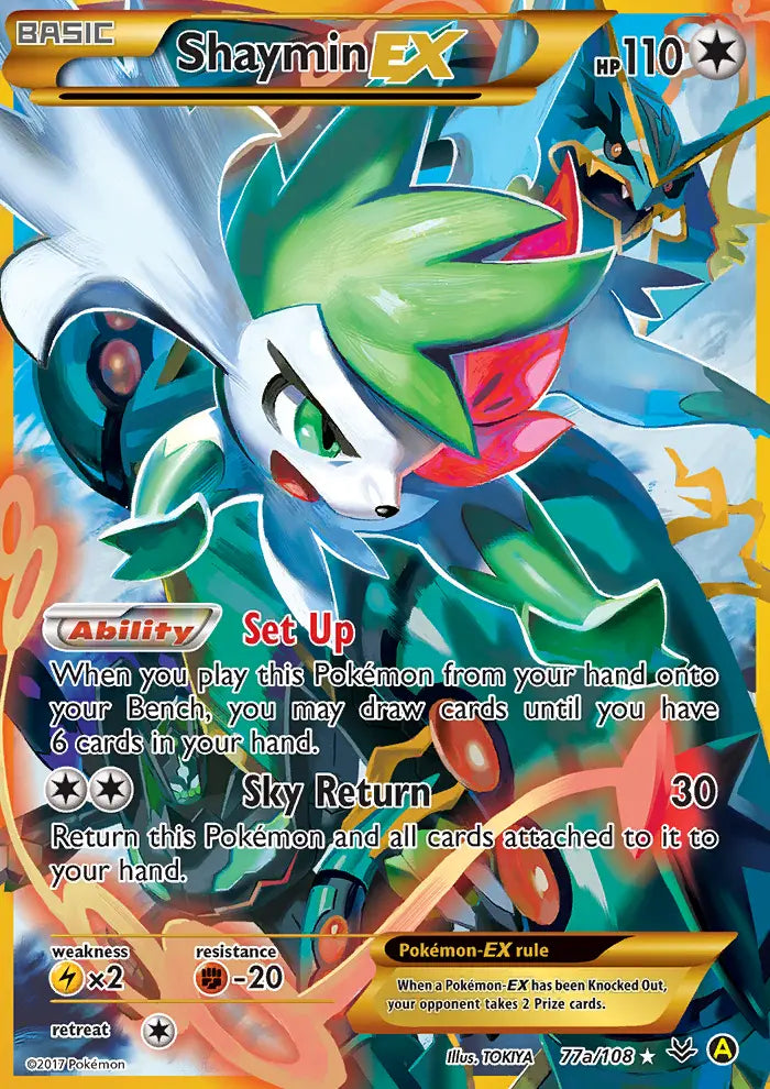 Shaymin EX 77a Roaring Skies Pokesingles