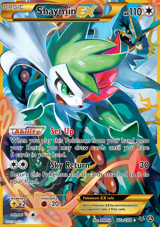 Shaymin EX 77a Roaring Skies Pokesingles