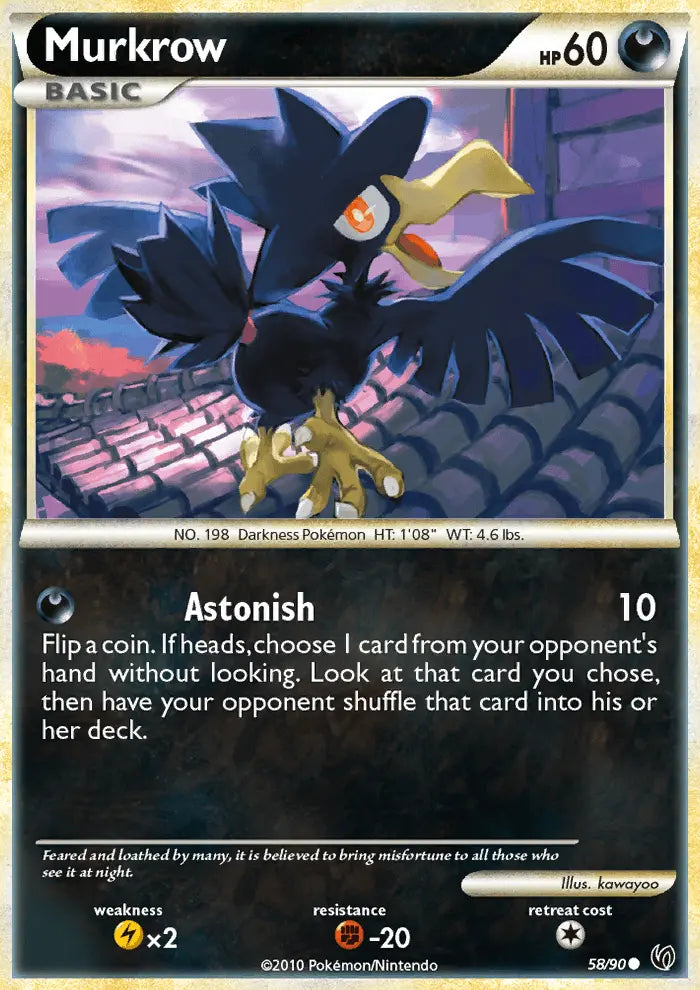 Murkrow 58 Undaunted Pokesingles