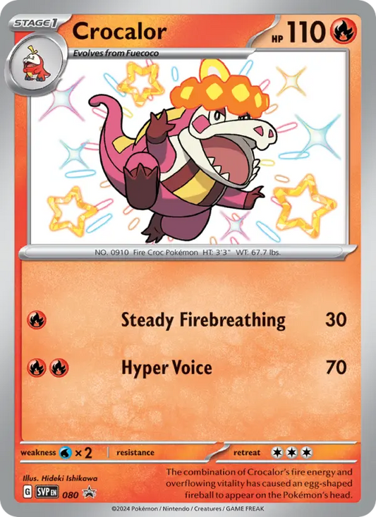 Crocalor 80 SVP Black Star Promos Pokesingles