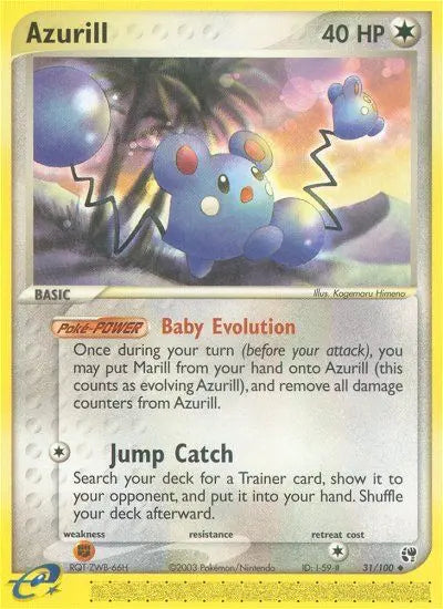 Azurill 31 Sandstorm Pokesingles