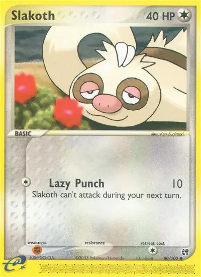 Slakoth 80 Sandstorm Pokesingles