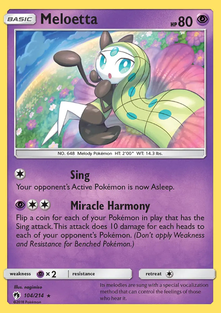 Meloetta 104 Lost Thunder Pokesingles
