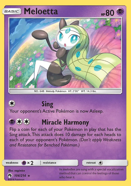 Meloetta 104 Lost Thunder Pokesingles