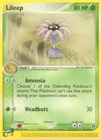 Lileep 43 Sandstorm Pokesingles