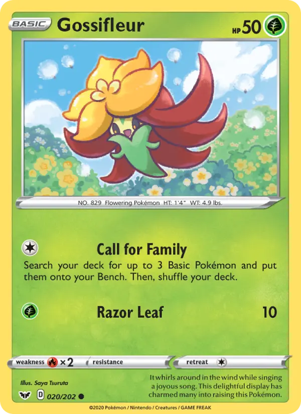 Gossifleur 20 Sword & Shield Pokesingles