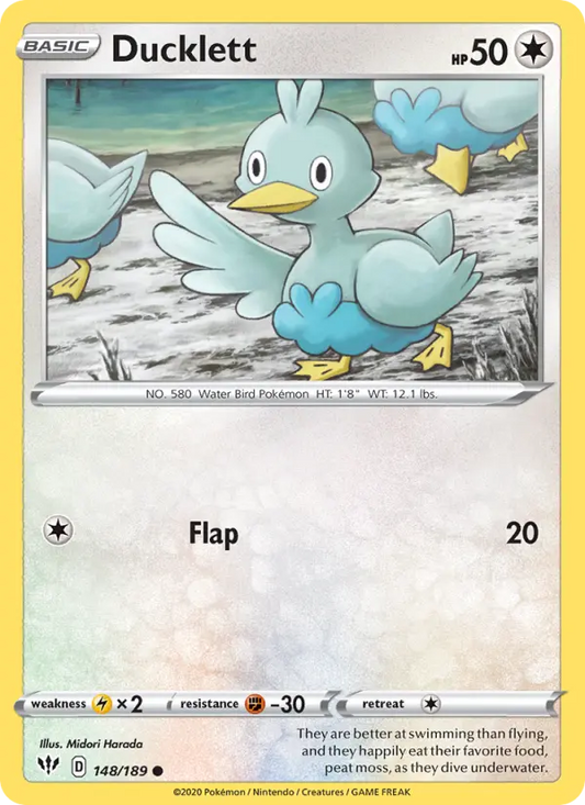 Ducklett 148 Darkness Ablaze Pokesingles
