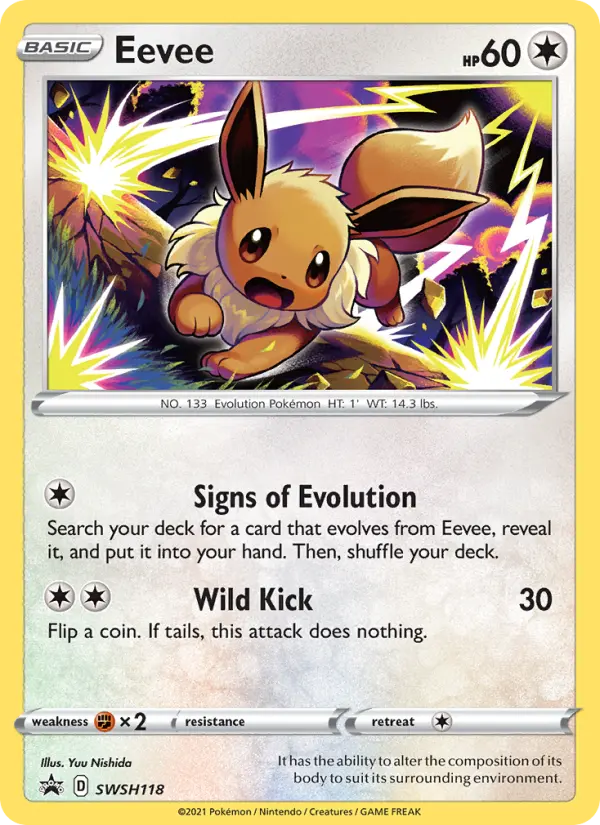 Eevee SWSH118 SWSH Black Star Promos Pokesingles