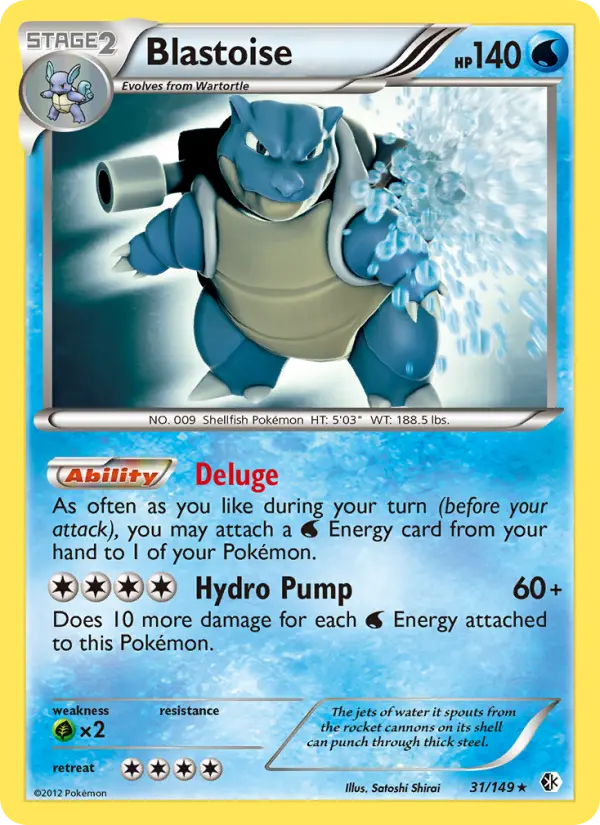 Blastoise 31 Boundaries Crossed Pokesingles