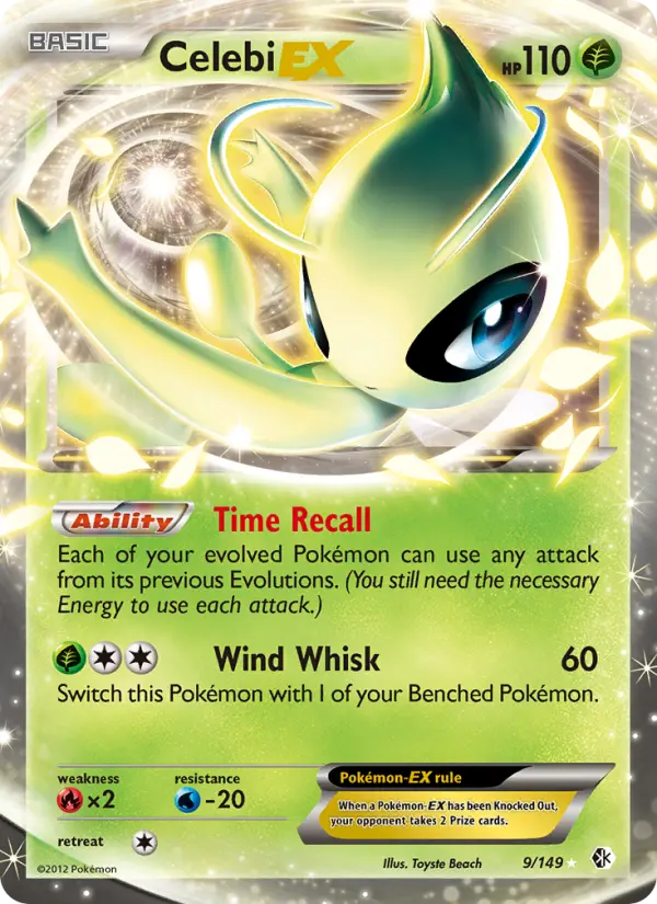 Celebi-EX 9 Boundaries Crossed Pokesingles