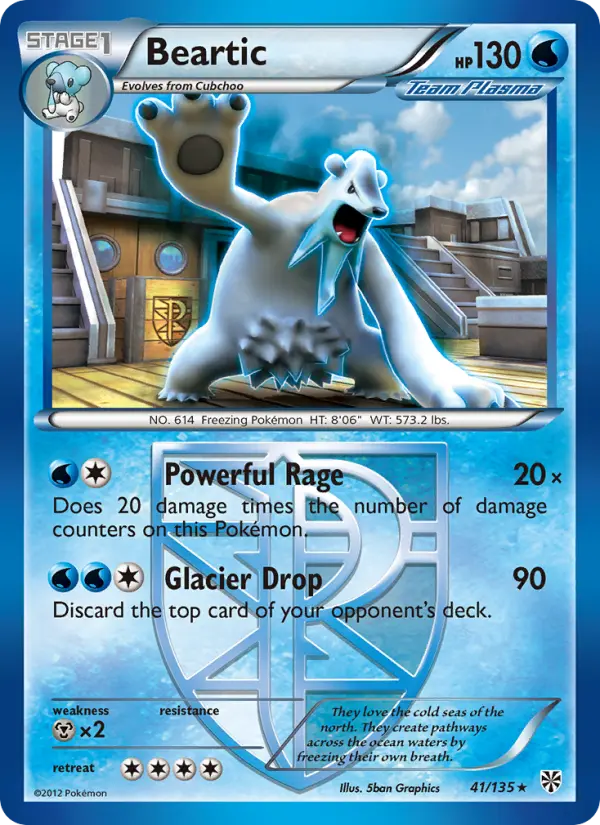 Beartic 41 Plasma Storm Pokesingles