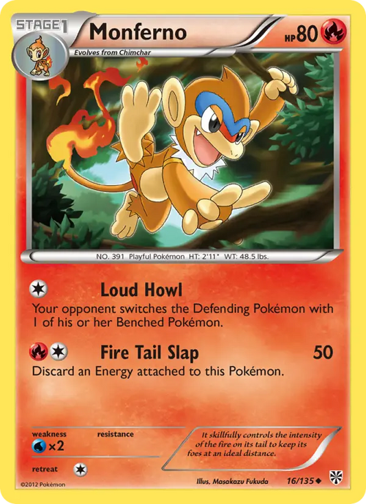 Monferno 16 Plasma Storm Pokesingles
