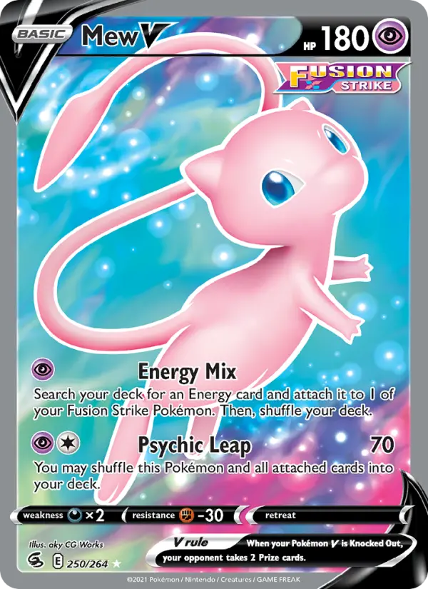 Mew V 250 Fusion Strike Pokesingles