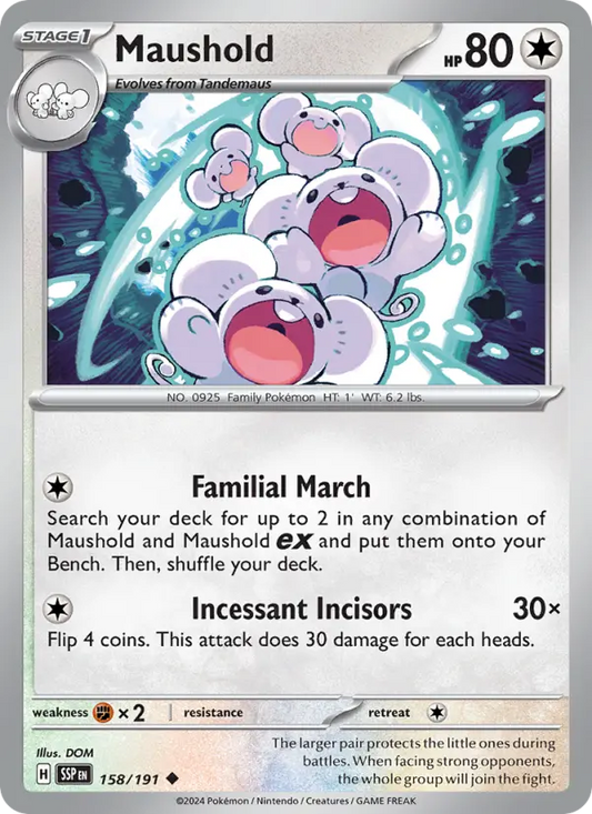 Maushold 158 Surging Sparks Pokesingles