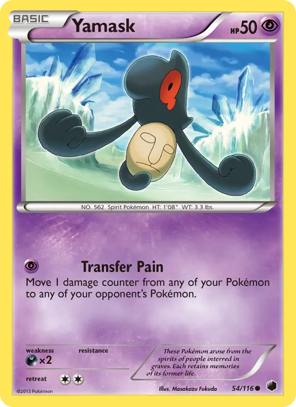 Yamask 54 Plasma Freeze Pokesingles