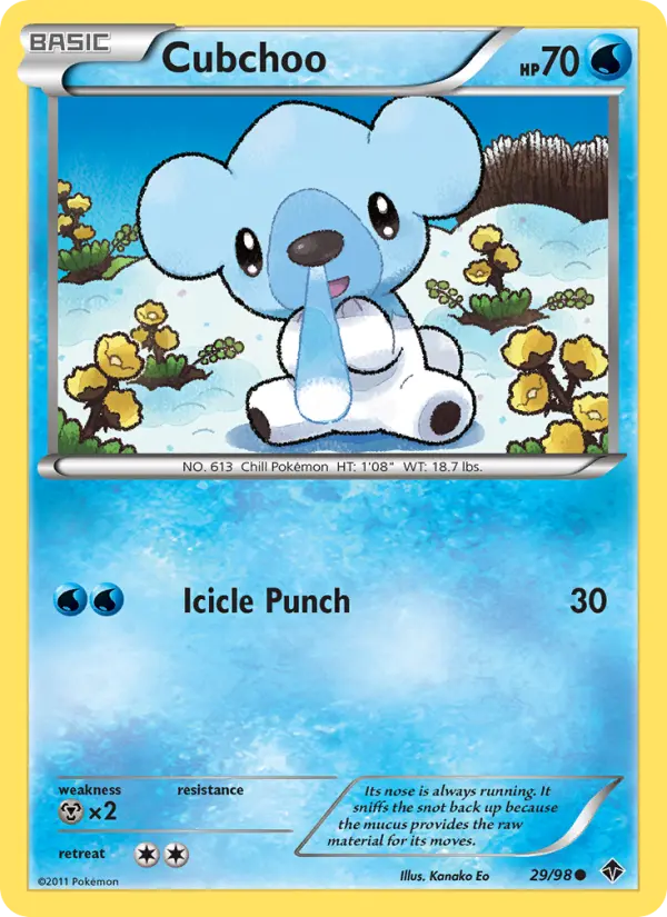Cubchoo 29 Emerging Powers Pokesingles