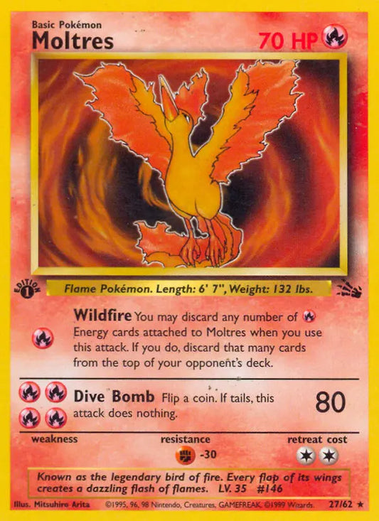 Moltres 27 Fossil Pokesingles