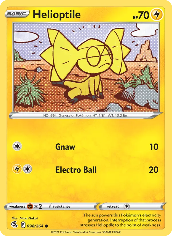 Helioptile 98 Fusion Strike Pokesingles