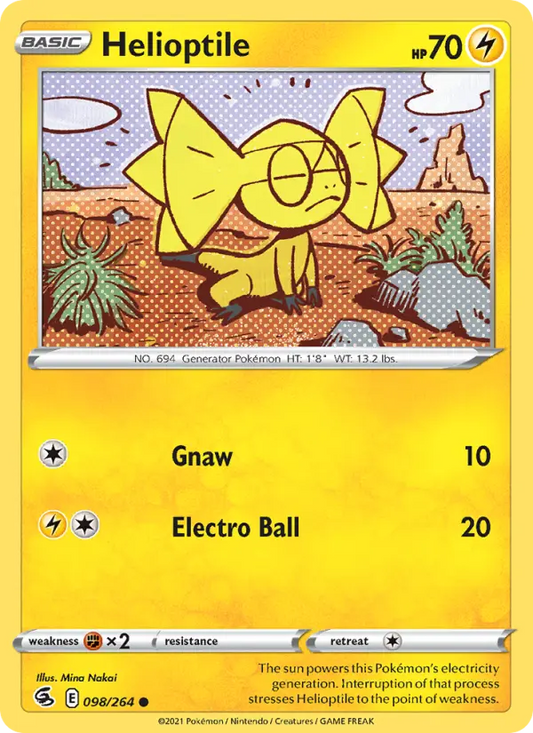 Helioptile 98 Fusion Strike Pokesingles