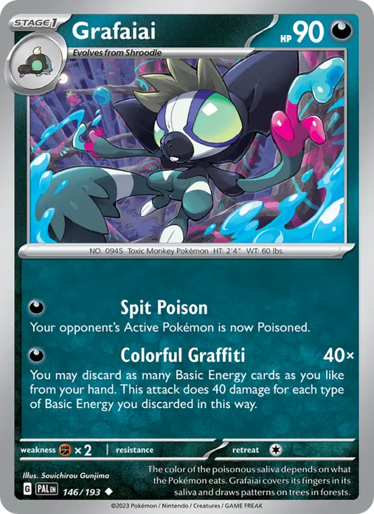 Grafaiai 146 Paldea Evolved Pokesingles