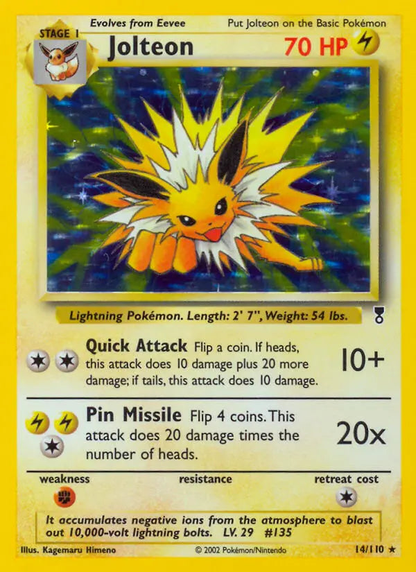 Jolteon 14 Legendary Collection Pokesingles