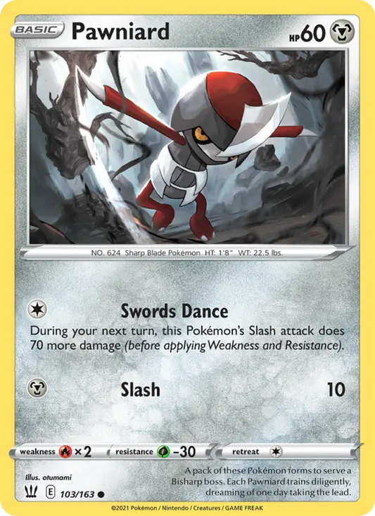Pawniard 103 Battle Styles Pokesingles