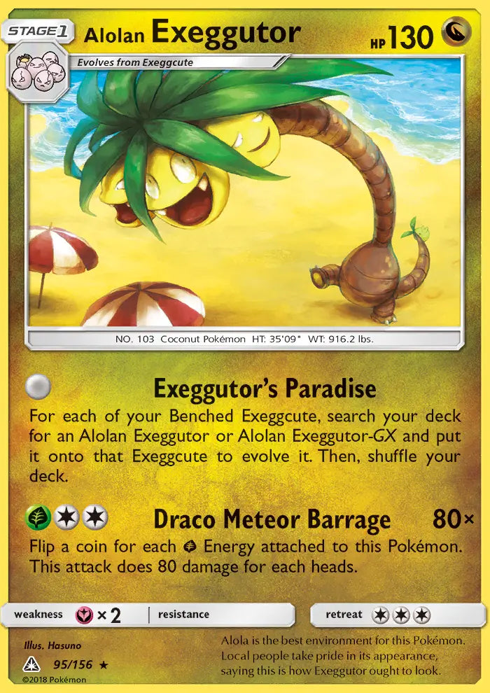 Alolan Exeggutor 95 Ultra Prism Pokesingles