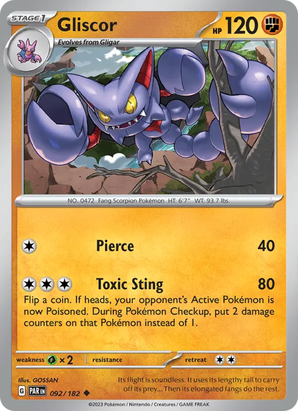 Gliscor 92 Paradox Rift Pokesingles