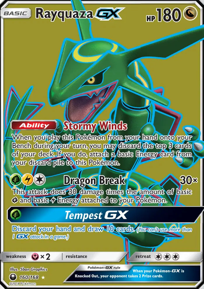 Rayquaza GX 160 Celestial Storm Pokesingles