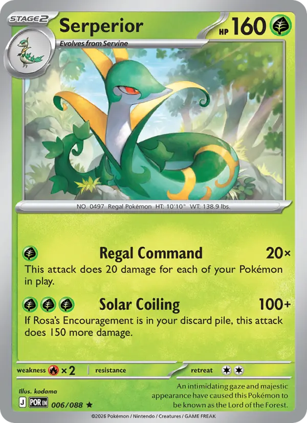 Serperior 6 Perfect Order Pokesingles