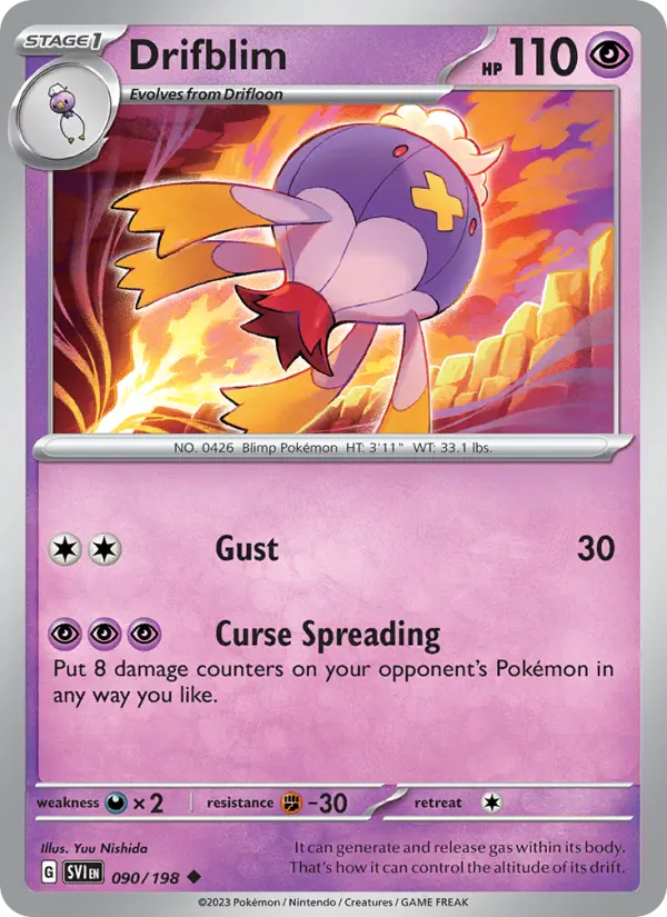 Drifblim 90 Scarlet & Violet Pokesingles