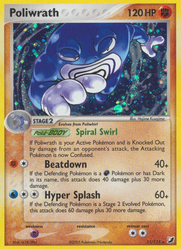 Poliwrath 11 Unseen Forces Pokesingles