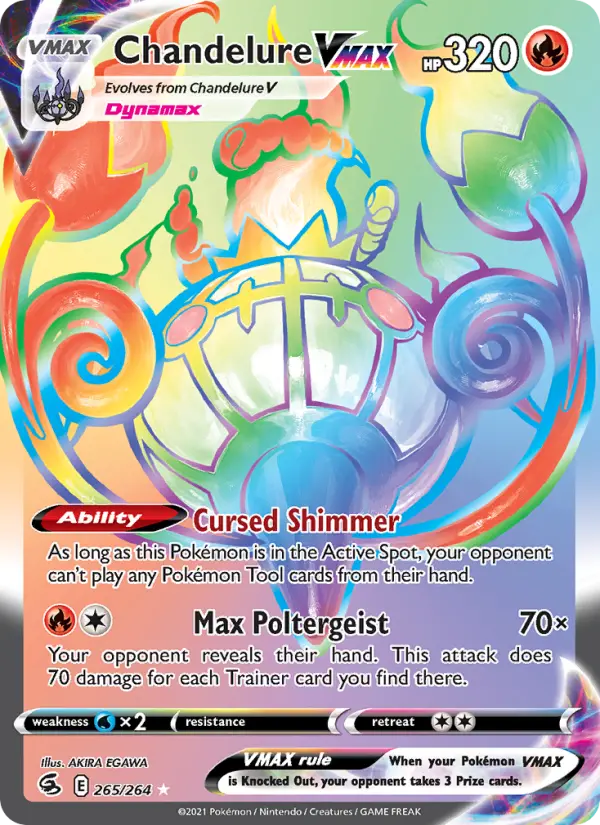 Chandelure VMAX 265 Fusion Strike Pokesingles