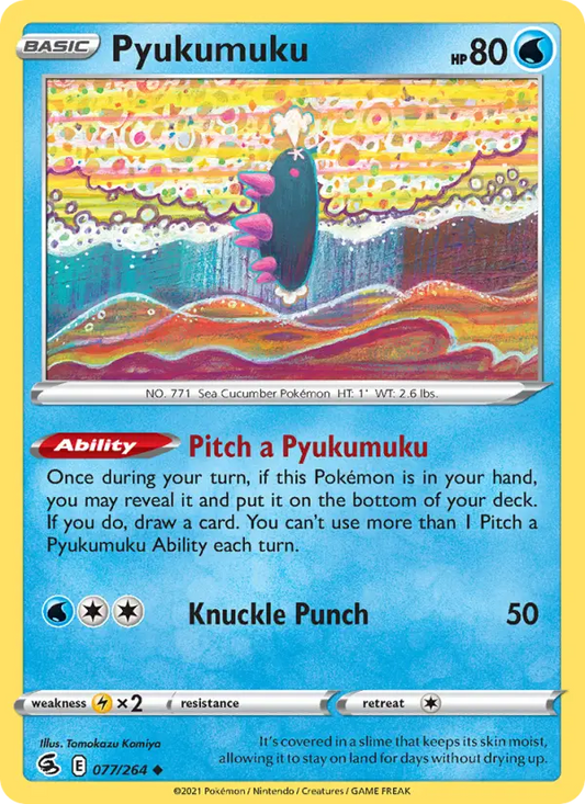 Pyukumuku 77 Fusion Strike Pokesingles