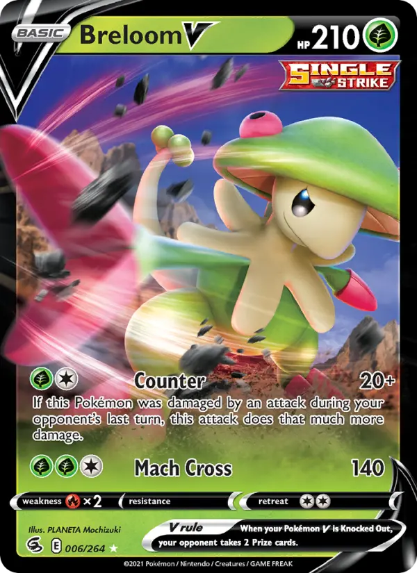 Breloom V 6 Fusion Strike Pokesingles