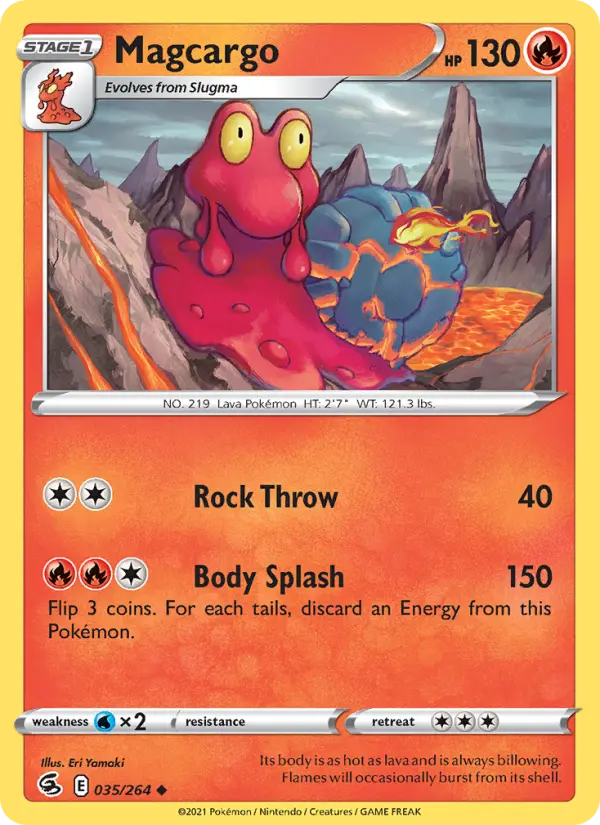 Magcargo 35 Fusion Strike Pokesingles