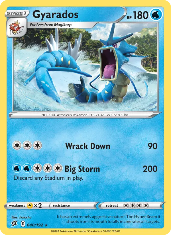 Gyarados 40 Rebel Clash Pokesingles