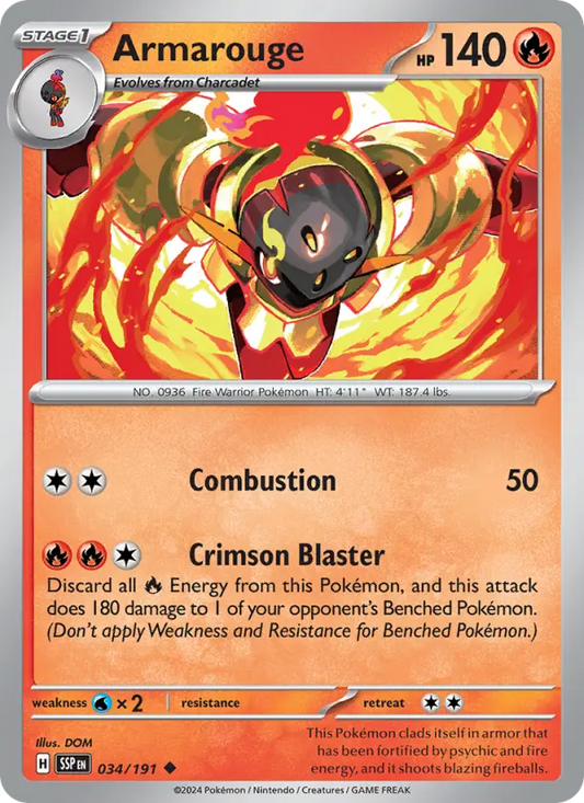 Armarouge 34 Surging Sparks Pokesingles