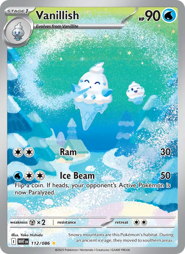Vanillish 112 White Flare Pokesingles